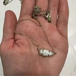 Kendra Scott White Skylie Arrow Necklace